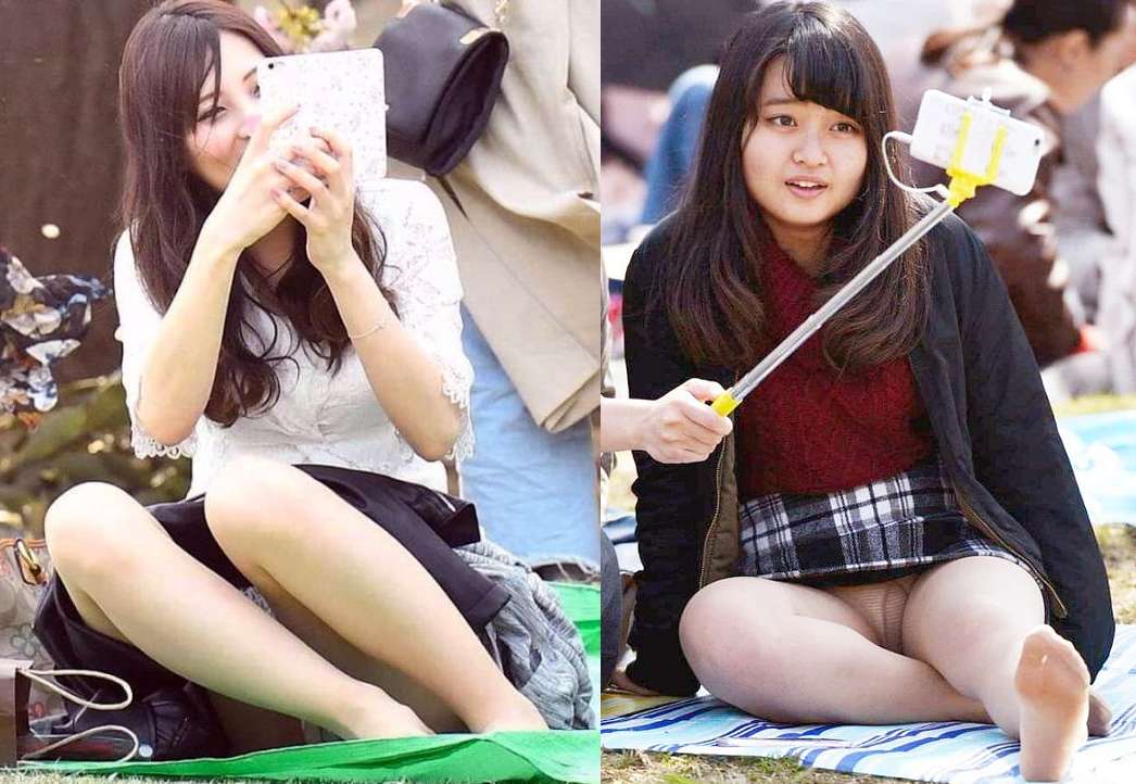 女の子たちのパンティが見えた